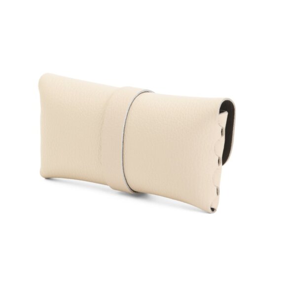 ISADORA latte Made In Italy Leather Pouch - Picture 2 of 2